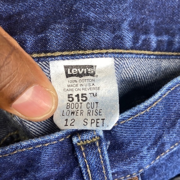 Levi’s Bootcut Dark Wash Low Rise Jeans Womens Casual Made in USA VTG - Picture 5 of 8